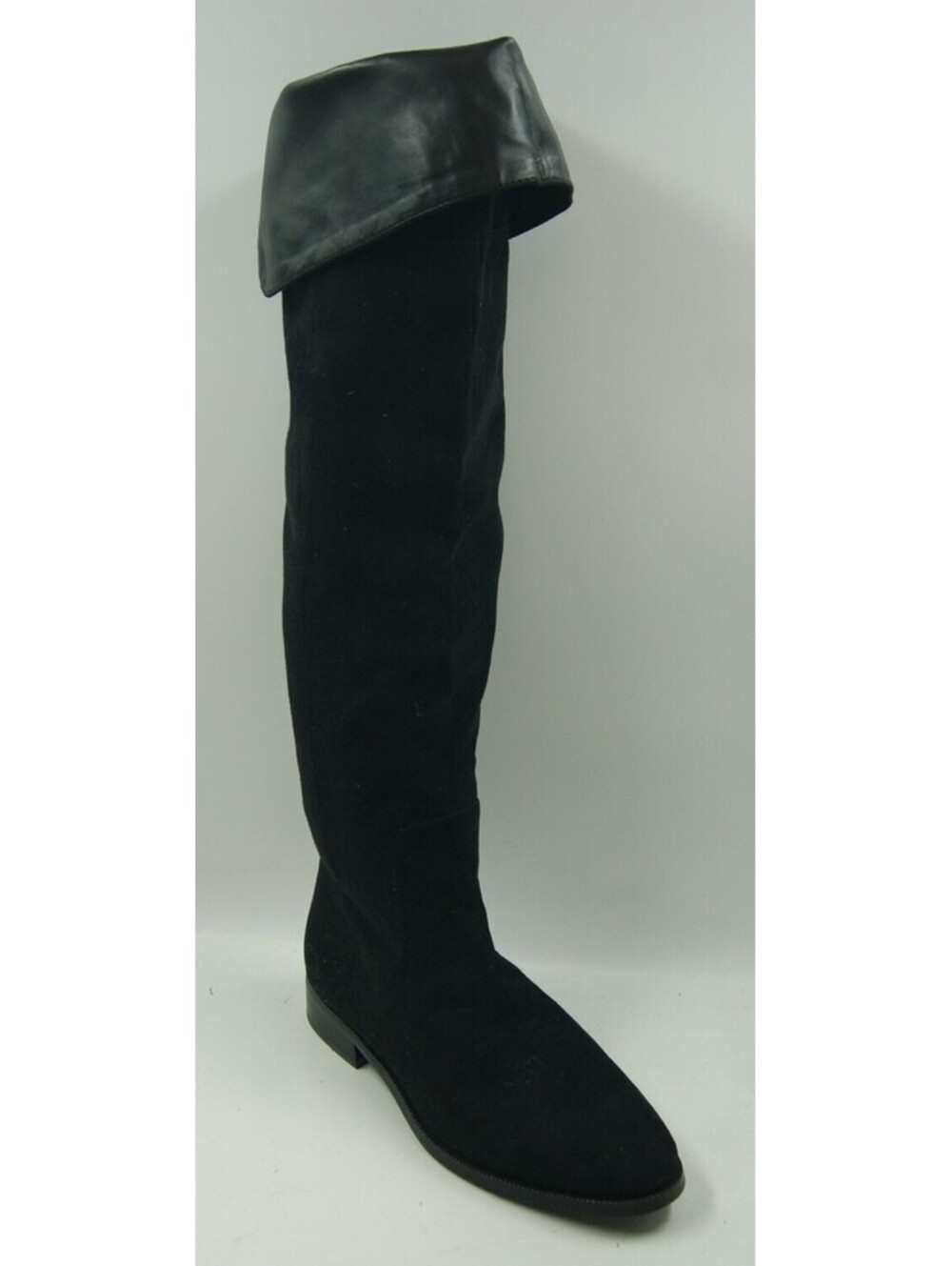 J. Crew Women's Boots Size 8 Black Over The Knee Side Zip Riding Tall Boots